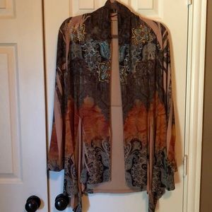 Rhine stone silky cover up